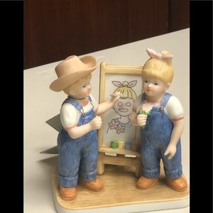 Home interiors Vtg Denim Days portrait of Debbie